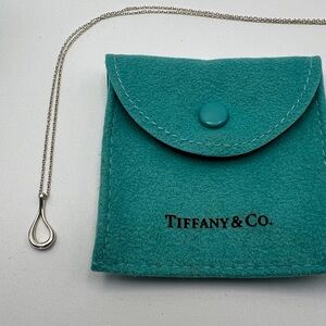 Tiffany & Co. Elsa Peretti Open Teardrop Necklace – Sterling Silver Classic